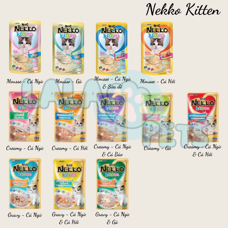 Pate Nekko 70g cho Boss Meow