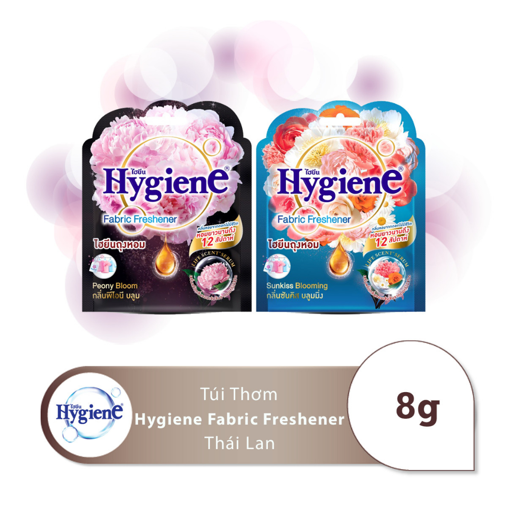 Túi thơm để tủ quần áo Hygiene Thái Lan hương hoa đậm đặc 