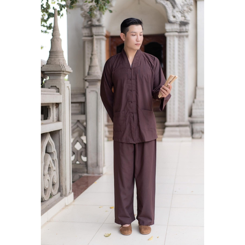 Đồ Lam Đi Chùa La Hán Nam , Bộ Đii Chùa Nam Chất Vải Mềm Mịn Đẹp, Mặc Cực Thoải Mái