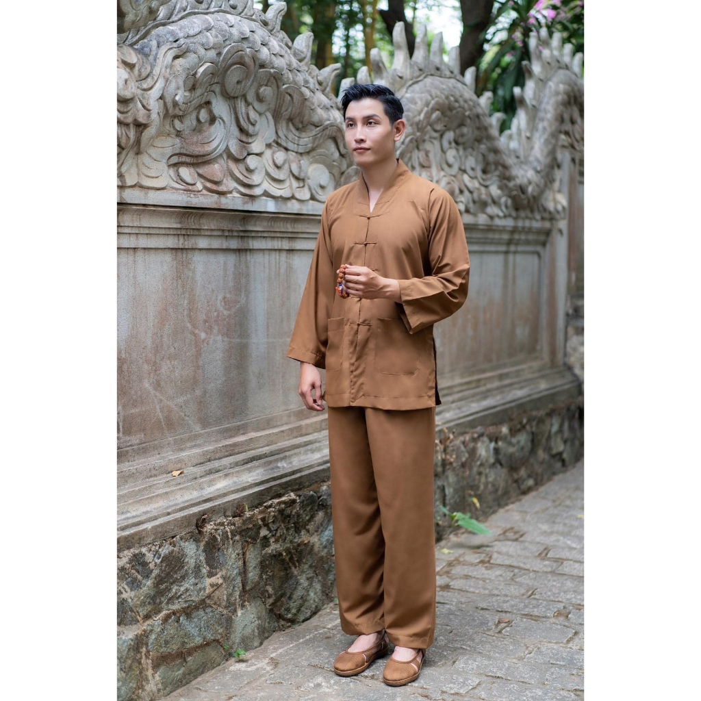 Đồ Lam Đi Chùa La Hán Nam , Bộ Đii Chùa Nam Chất Vải Mềm Mịn Đẹp, Mặc Cực Thoải Mái