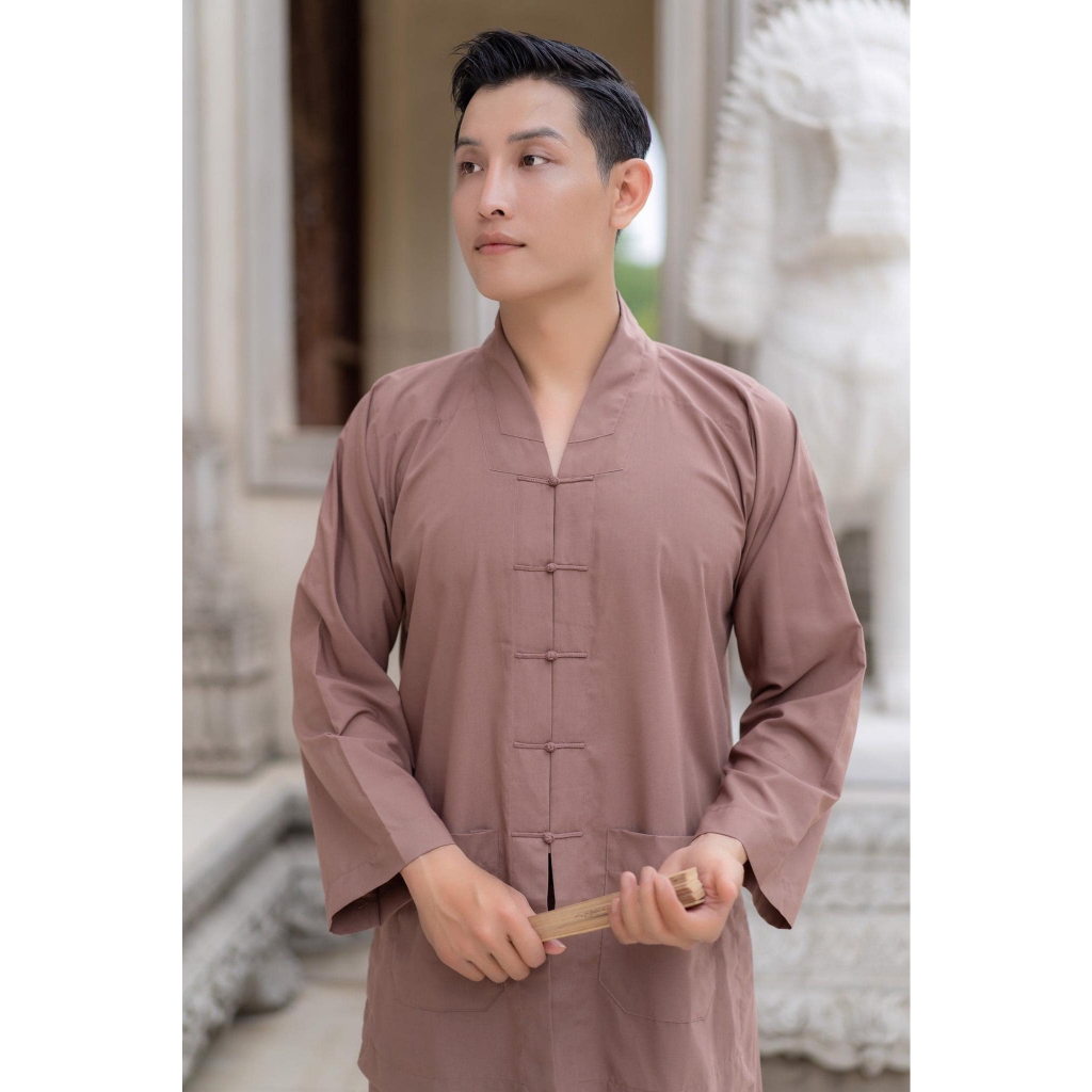 Đồ Lam Đi Chùa La Hán Nam , Bộ Đii Chùa Nam Chất Vải Mềm Mịn Đẹp, Mặc Cực Thoải Mái