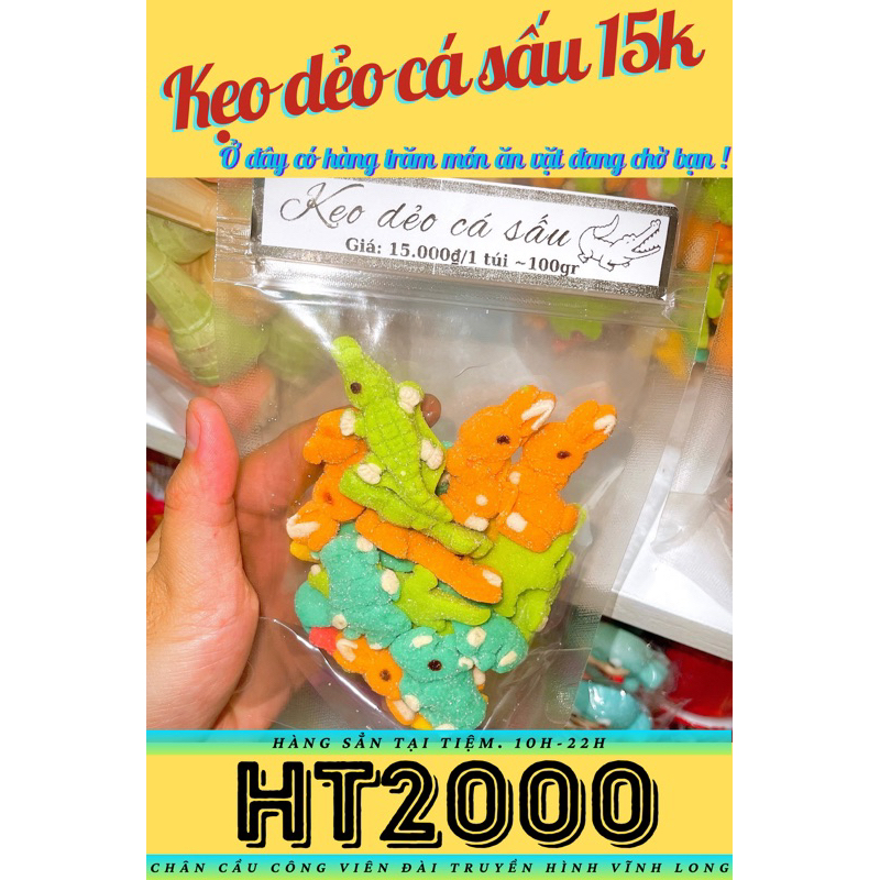KẸO DẺO CÁ SẤU TUỔI THƠ THƠM NGON