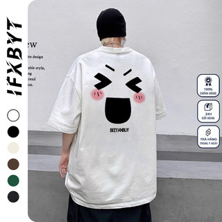 Áo thun unisex IFXBYT Y0330 100% cotton tay lỡ phong cách ulzzang thời trang