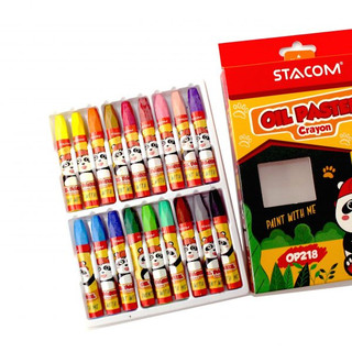 Sáp màu dầu 18 màu stacom – op218