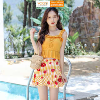 Đồ bơi nữ bikini 2 mảnh có đệm ngực quần đùi kín đáo B199 YOGO