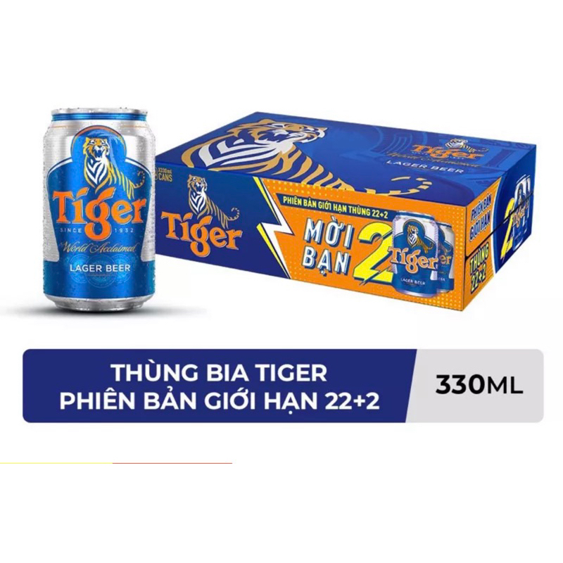 Combo 3 thùng bia Tiger mẫu mới