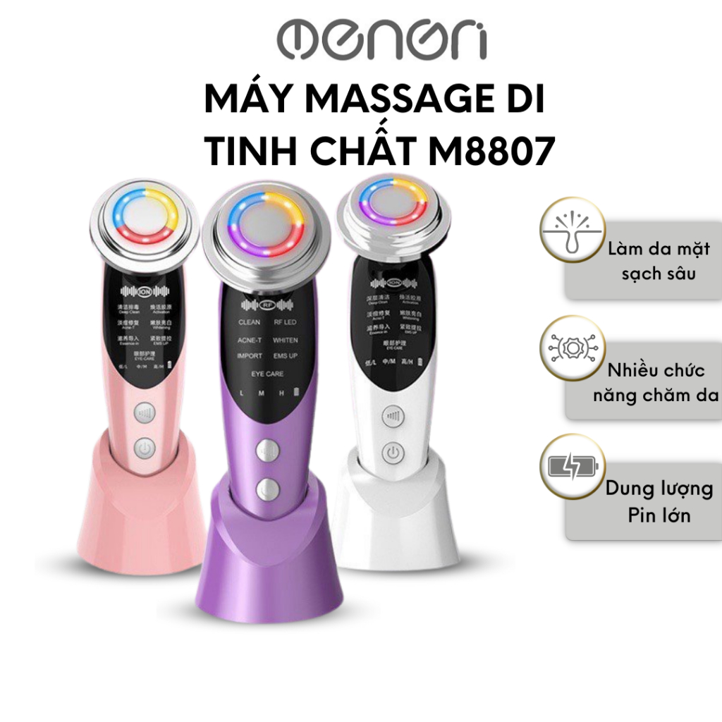 Máy Điện Di Đẩy Tinh Chất Massage Mặt OENON giúp làm sáng da, giảm thâm, viêm và mụn - M8807