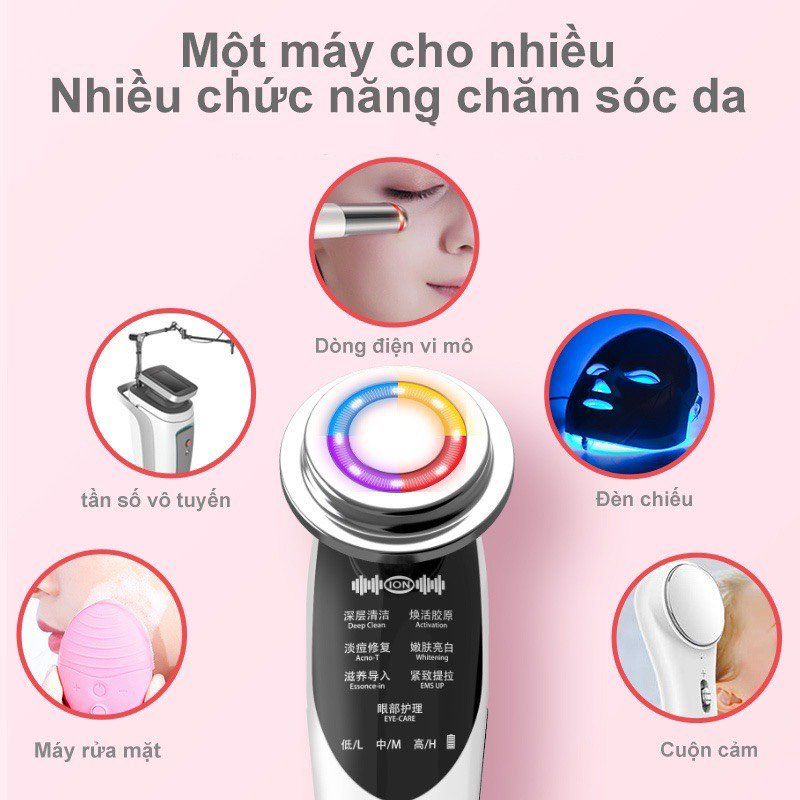 Máy Điện Di Đẩy Tinh Chất Massage Mặt OENON giúp làm sáng da, giảm thâm, viêm và mụn - M8807