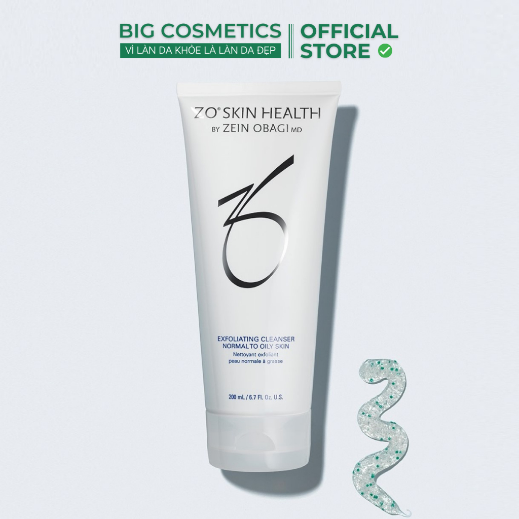Sữa Rửa Mặt Zo Skin Health EXFOLIATING CLEANSER 200ml - Dành Cho Da Dầu