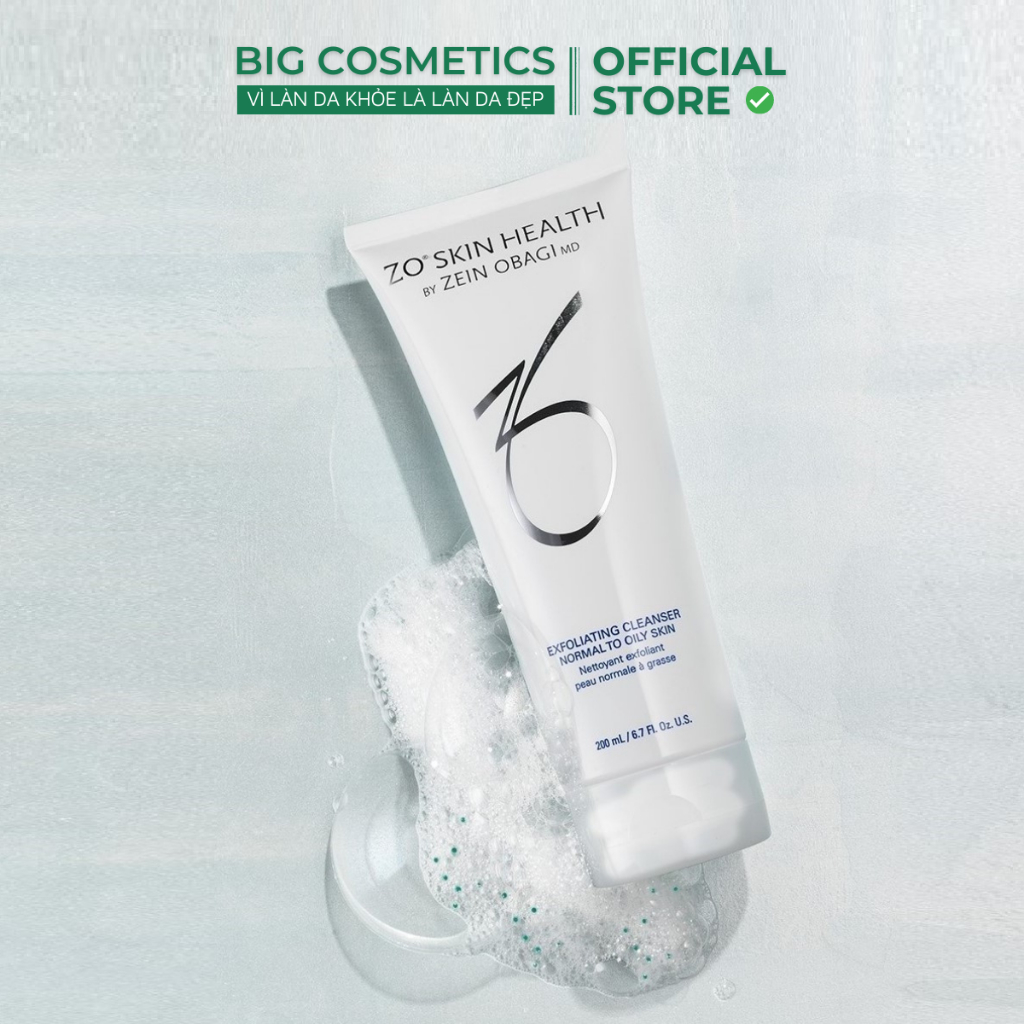 Sữa Rửa Mặt Zo Skin Health EXFOLIATING CLEANSER 200ml - Dành Cho Da Dầu