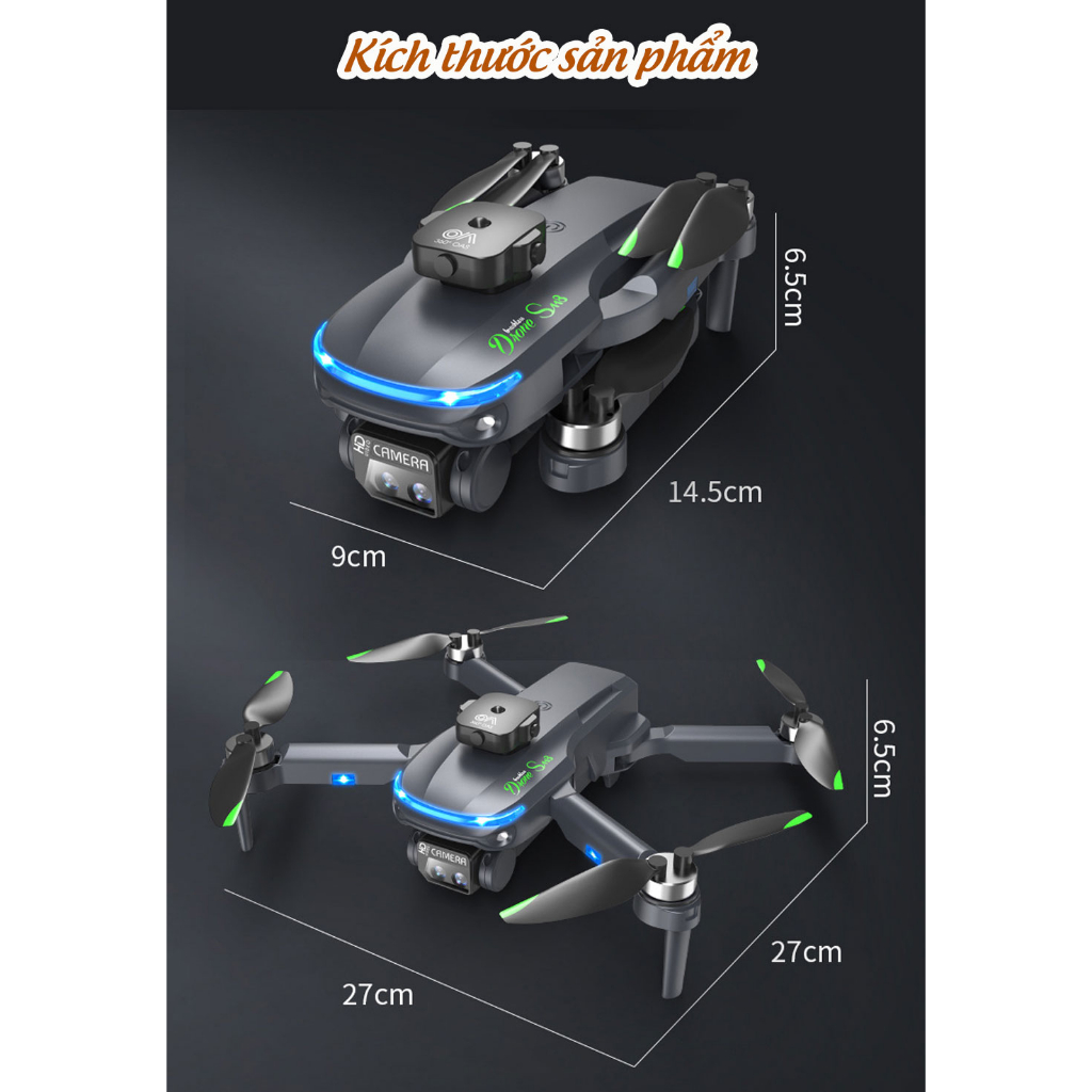 Flycam S118 Pro Max 3 Camera Động Cơ Không Chổi Than, Cảm Biến Chống Va Chạm 360 Độ, Công Nghệ 5G 2023, Bay 20 phút | BigBuy360 - bigbuy360.vn