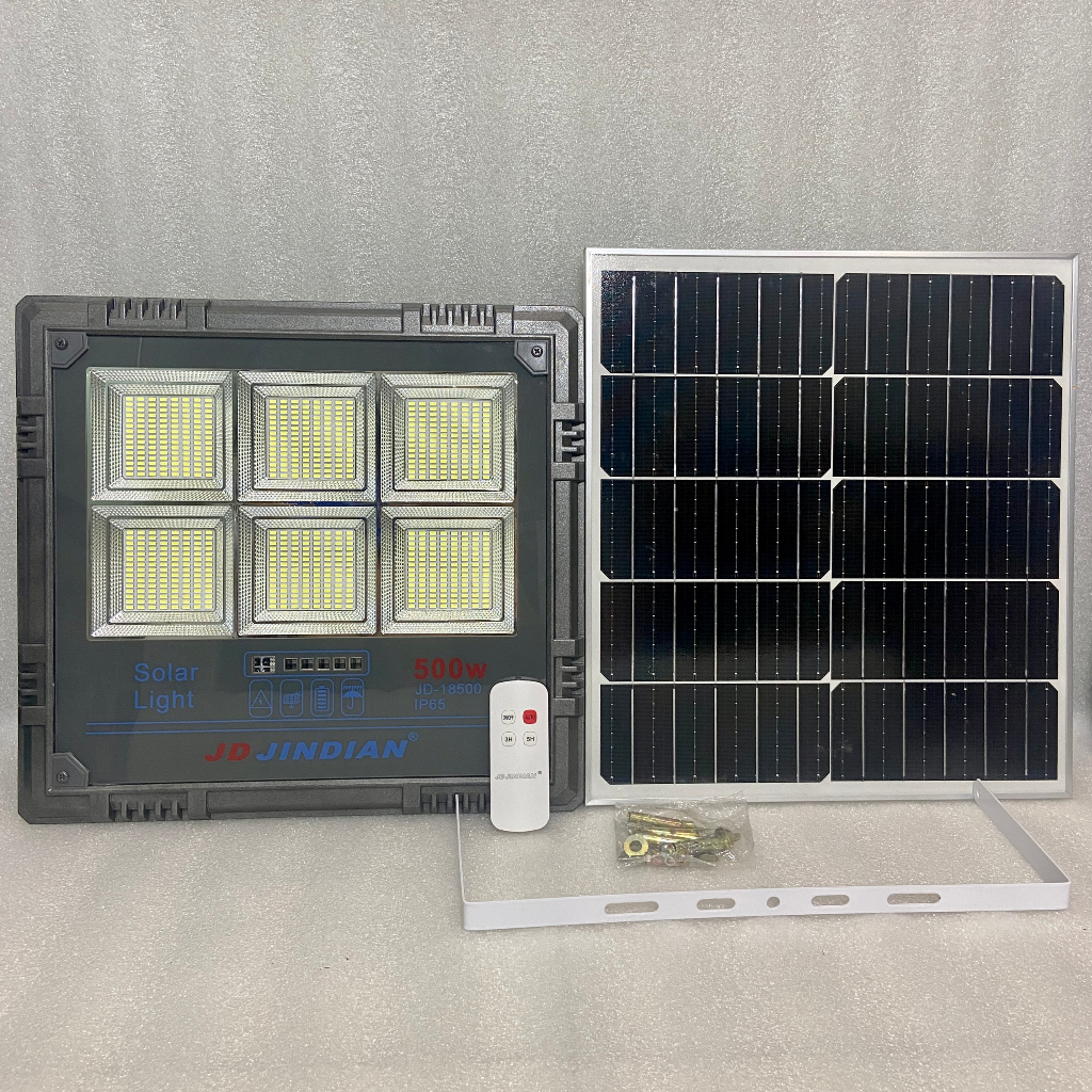 ĐÈN PHA NĂNG LƯỢNG JINDIAN JD 18200-18300-18500, VỎ NHÔM ĐÚC, CÓ BÁO PIN