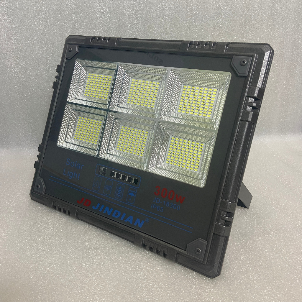 ĐÈN PHA NĂNG LƯỢNG JINDIAN JD 18200-18300-18500, VỎ NHÔM ĐÚC, CÓ BÁO PIN