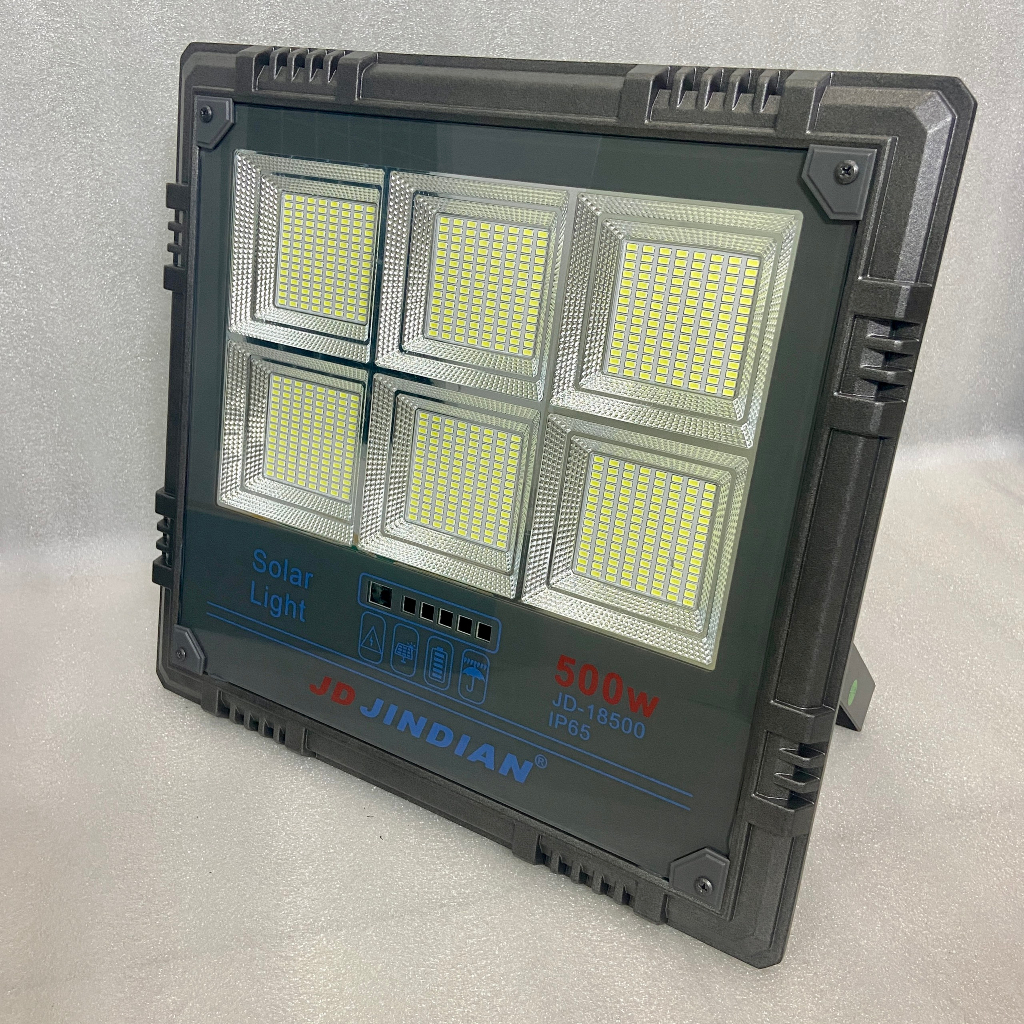 ĐÈN PHA NĂNG LƯỢNG JINDIAN JD 18200-18300-18500, VỎ NHÔM ĐÚC, CÓ BÁO PIN