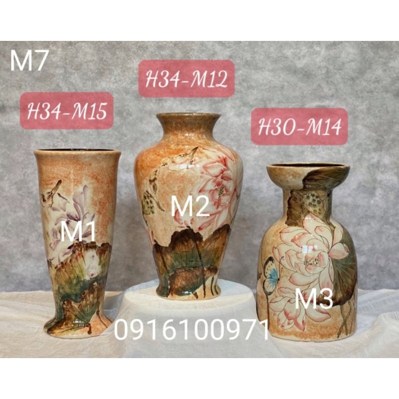 Lọ hoa sứ Bát Tràng cao cấp