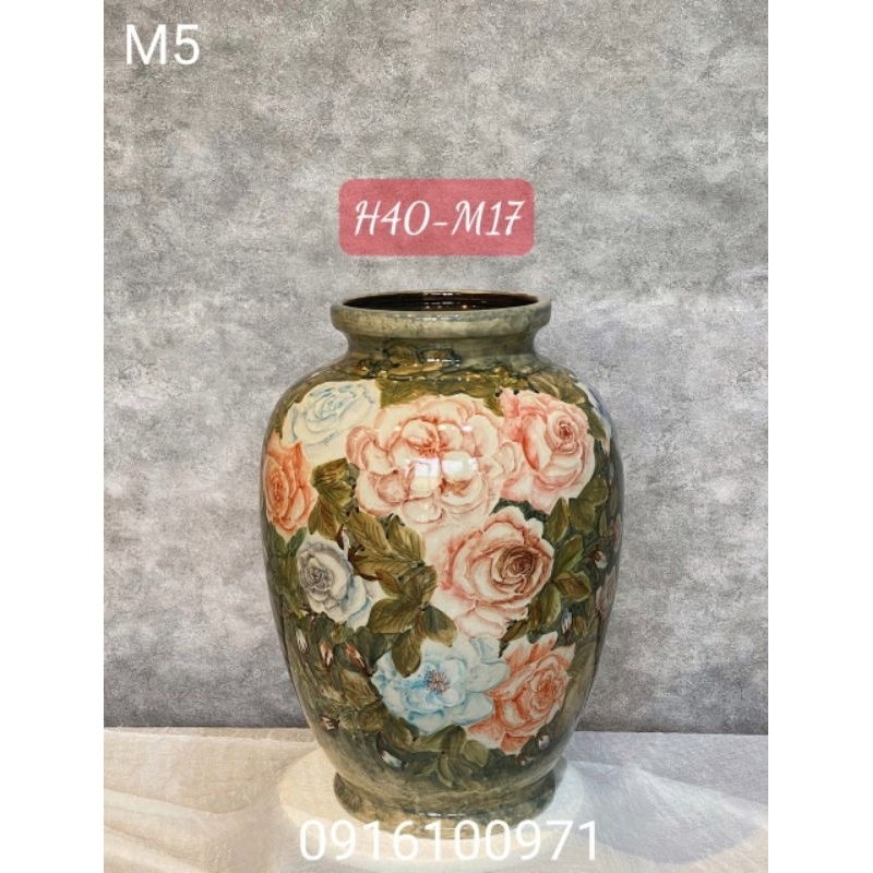 Lọ hoa sứ Bát Tràng cao cấp