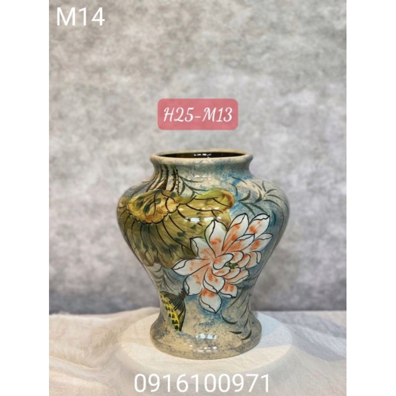 Lọ hoa sứ Bát Tràng cao cấp