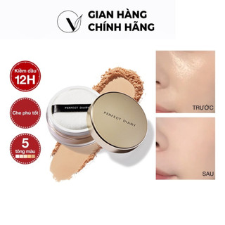 Phấn Phủ Kiềm Dầu Perfect Diary Chống Thấm Nước Kiểm Soát Dầu, Giúp Da Mịn Màng, Giảm Lỗ Chân Lông 3 Màu 7g Vmstore