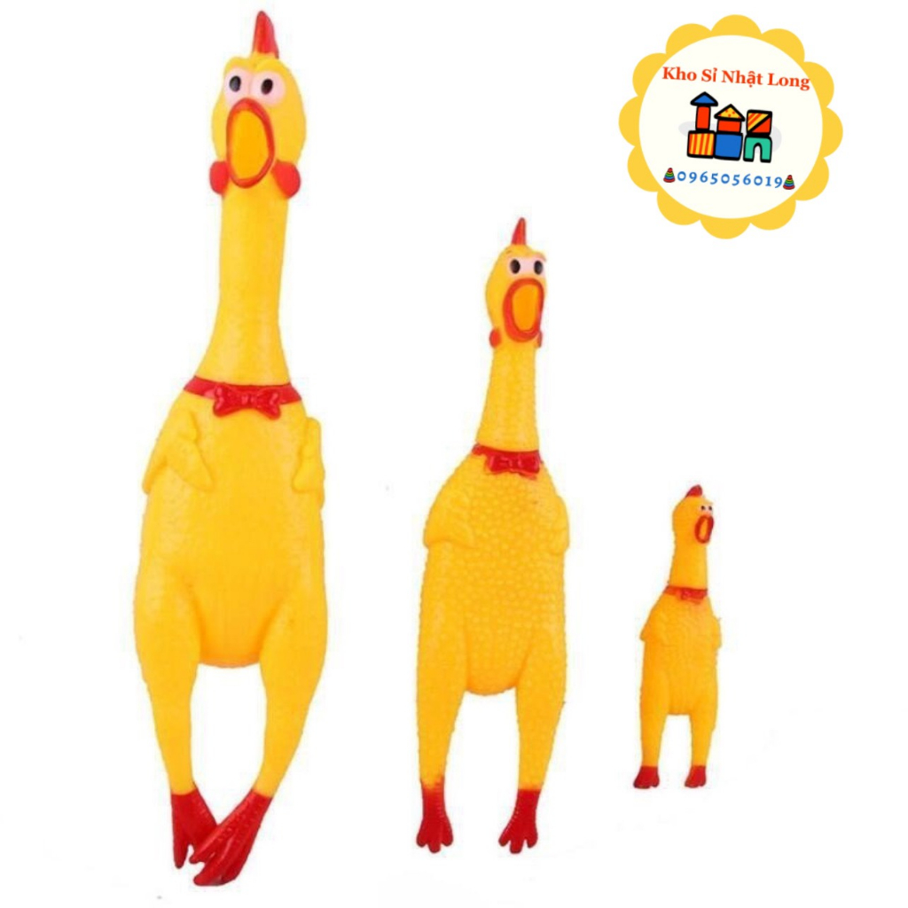 Đồ chơi gà hơi, gà bóp kêu, gà la hét, gà phát tiếng kêu Shrilling Chicken, gà A Lử, đồ chơi cho chó