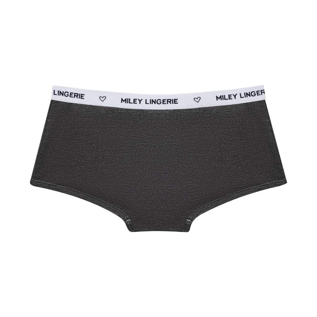 Bộ 2 Quần Lót Nữ Cotton Boy Short Lưng Logo Miley Lingerie