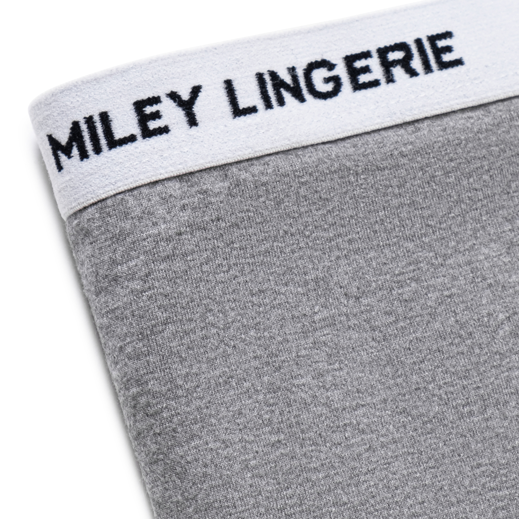 Bộ 2 Quần Lót Nữ Cotton Boy Short Lưng Logo Miley Lingerie