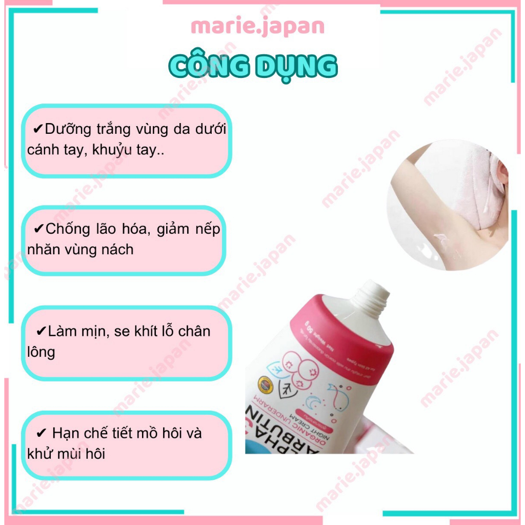Kem Dưỡng Trắng Nách Alpha Arbutin 3 Plus Giảm Thâm Sáng Mịn Thái Lan - 50g