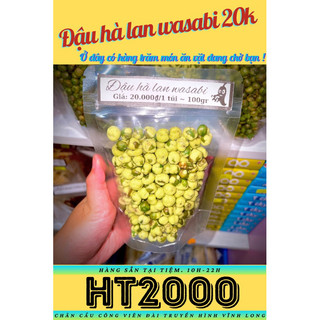 Đậu hà lan sấy muối/ tỏi ớt/ wasabi