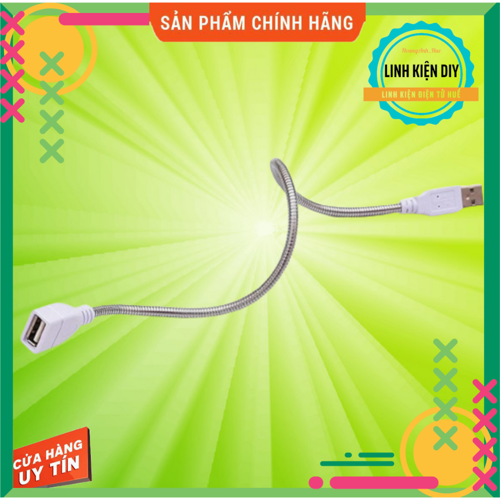 Cáp nối dài USB vỏ kim loại 35cm Dây nối dài USB kim loại cứng