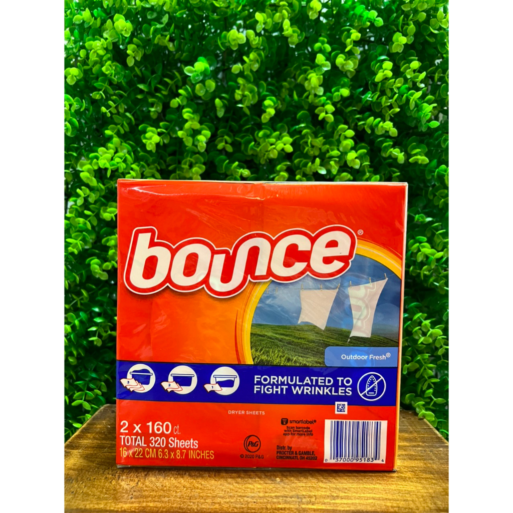 Giấy Thơm Quần Áo Bounce Mỹ 160 tờ 320 tờ giúp quần áo thơm phức cả tuần luôn tiện dụng bỏ vào vali, bán hàng thời trang