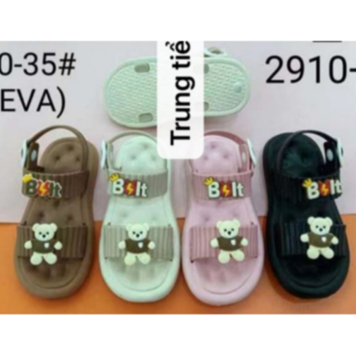 DÉP SANDAL CHẤT LIỆU XỐP SIÊU NHẸ HÌNH GÂU CHO BÉ