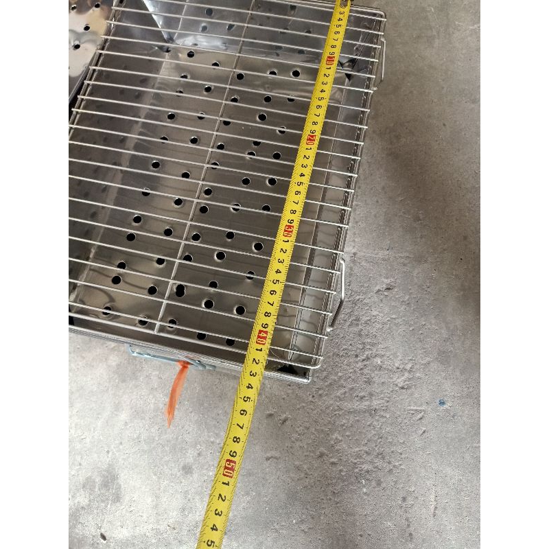 Bộ khay nướng,bếp nướng than inox 43*30*15cm