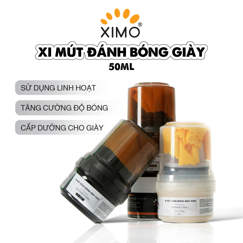 Xi mút đánh bóng giày Ximo Self Shine Cream 50ml