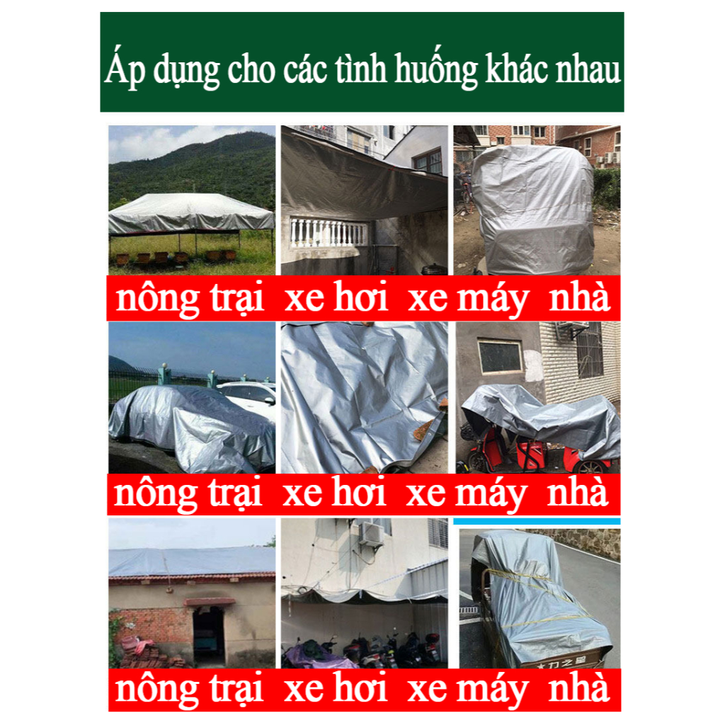 Bạc Che Mưa Siêu Nhẹ Dễ Dàng Mang Theo bạt che nắng mưa