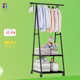Kệ Treo Quần Áo Hình Chữ A Có Bánh Xe Di Chuyển Tiện Lợi Giá Rẻ