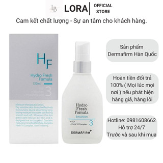 Sữa dưỡng ẩm da mặt Dermafirm Hàn Quốc dùng cho mọi loại da HF Hydro Fresh Fomula Emulsion chính hãng