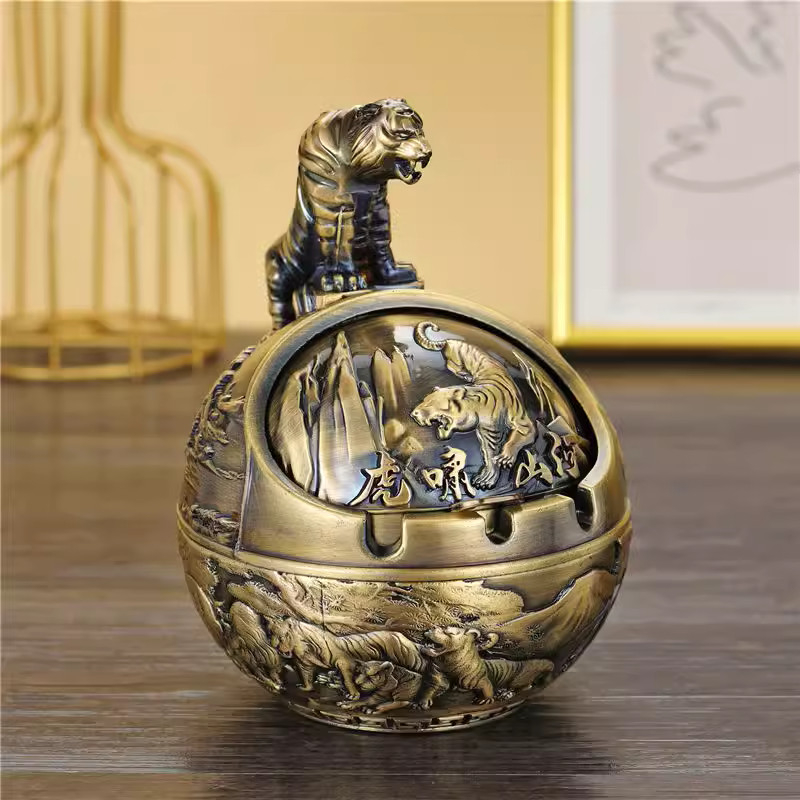 Gạt Tàn Đồng Hình 12 Con Giáp No1Vie phong thủy trang trí