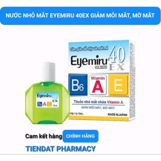 Nước nhỏ mắt ememiru 40ex bổ sung vitamin a, e, b6 cho mắt, giảm mỏi mắt, mờ mắt