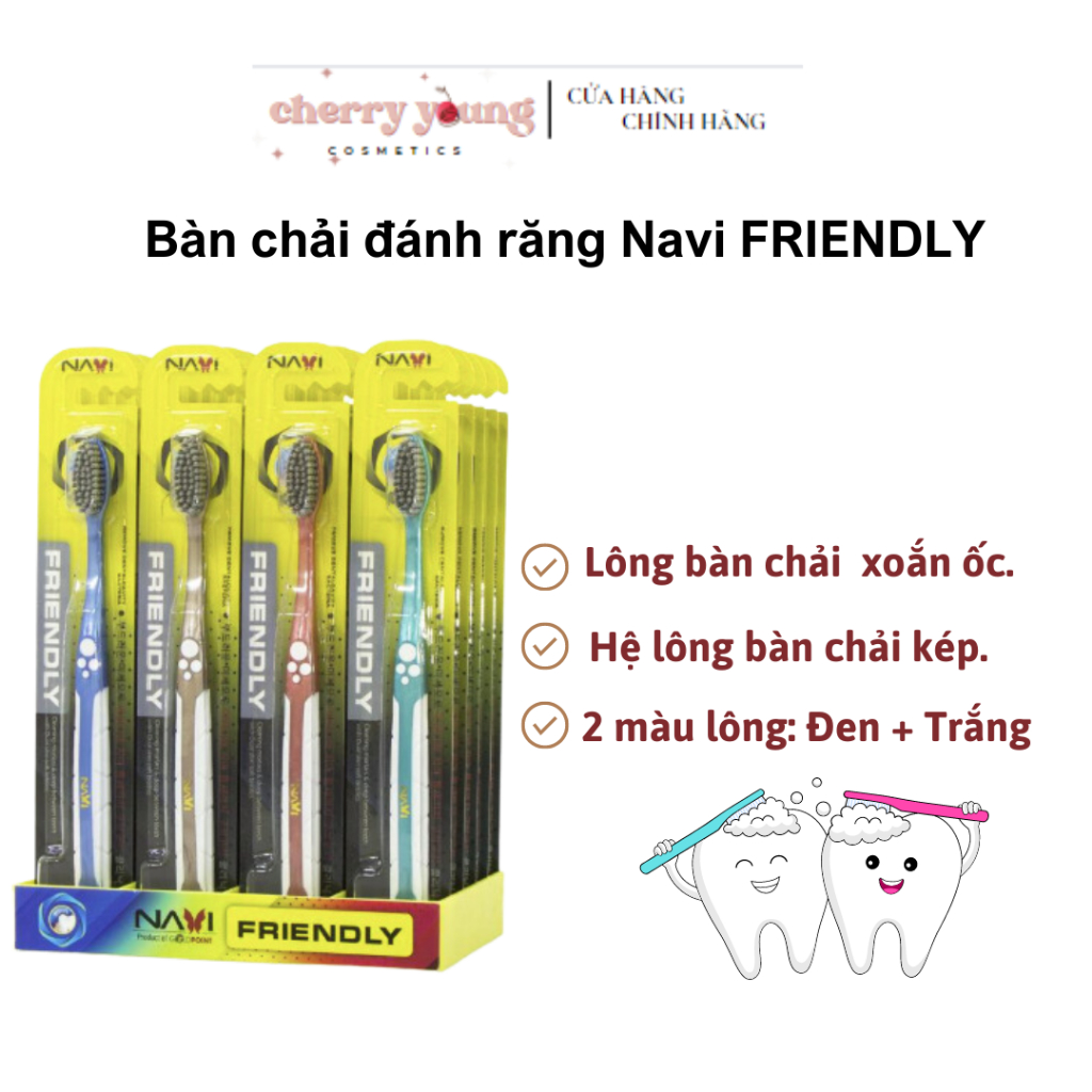 Bàn chải đánh răng siêu mềm Navi Friendly