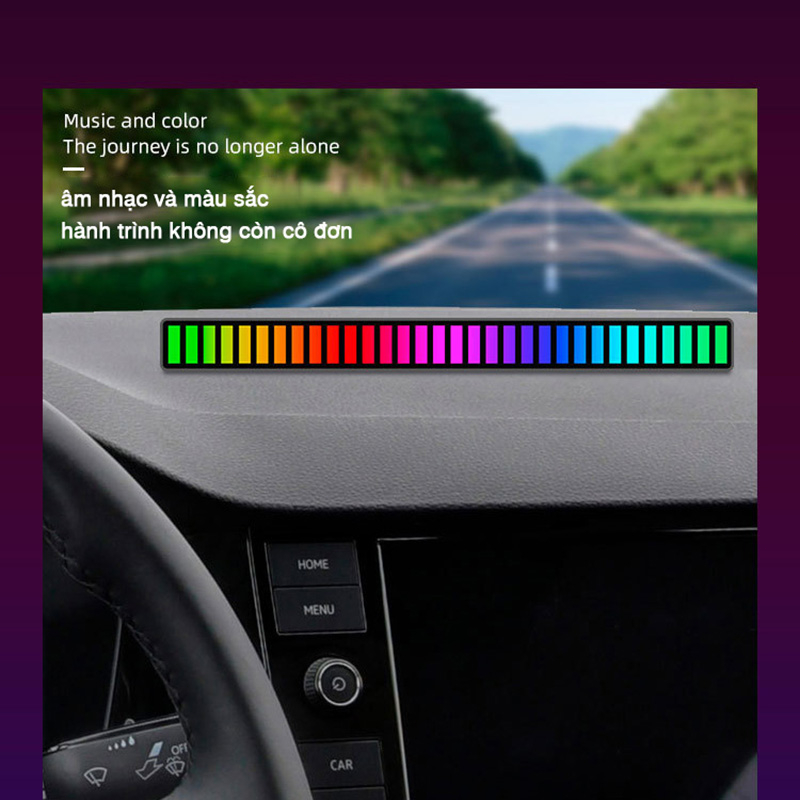 Thanh đèn LED RGB Đèn trang trí phòng Bầu không khí cảnh Với sự nhấp nháy của âm nhạc Mô hình sạc