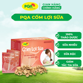PQA Cốm Lợi Sữa Giúp Tăng Tiết Sữa, Giảm Tắc Tia Sữa, Cho Sữa Mát, Sữa Đặc, Thơm Hộp 25 Gói Cốm