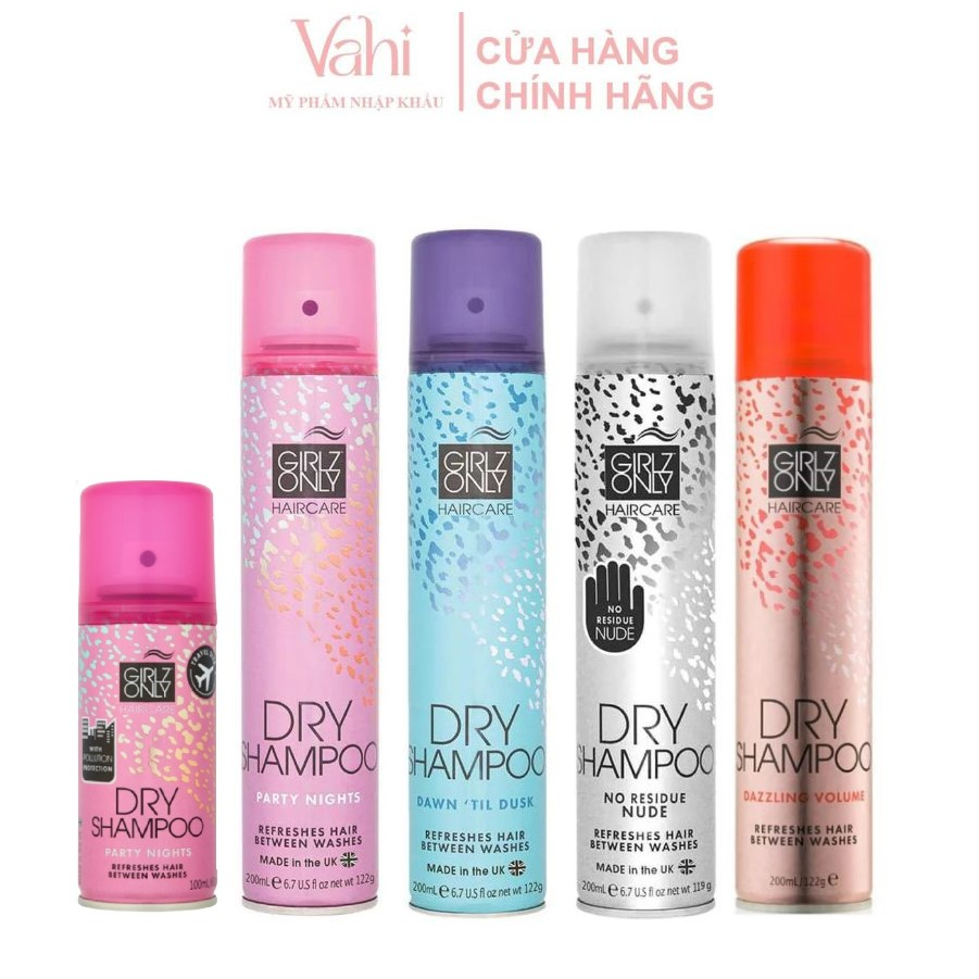 Dầu gội khô Girlz Only Dry Shampoo 200ml