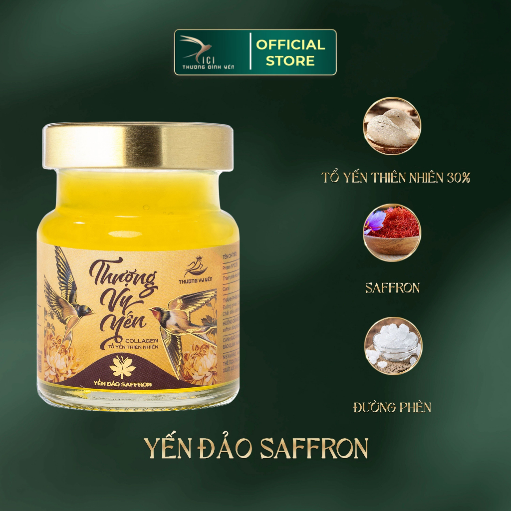 Yến Đảo Chưng Sẵn CICI THƯỢNG ĐỈNH YẾN hũ 70ml 30% yến sào Khánh Hòa nguyên chất