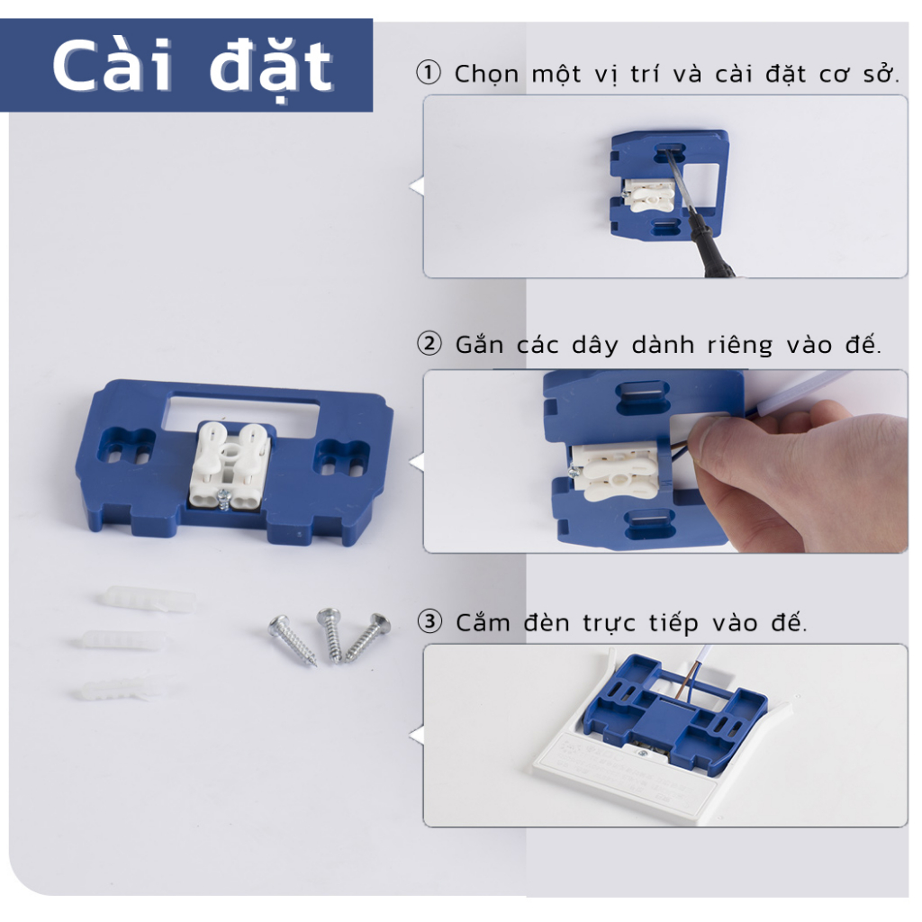 Đèn led âm trần tròn 3 màu 40W, kiểu dáng mỏng, màu trắng tinh khiết, ánh sáng trắng, màu ấm.