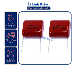Tụ cbb 400v 155j 1.5uf 20mm chính hãng.