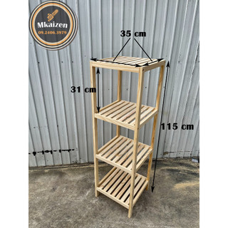 Kệ tab gỗ đầu giường nhiều tầng MKaizen - kệ gỗ Decor - kệ gỗ đa năng