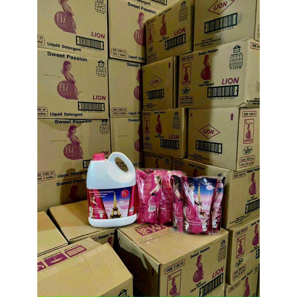 Nước Giặt HiClass Thái Lan Túi 500ml, Nước giặt Thái Giặt sạch thơm, an toàn cho da