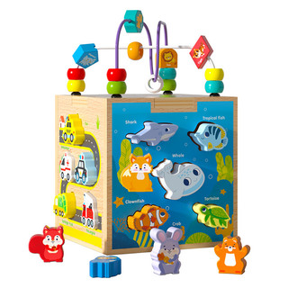 Hộp thả hình - Luồn hạt đa năng (Đồ chơi GIÁO DỤC MONTESSORI thông minh)