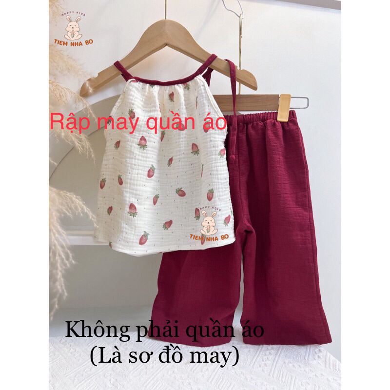 Rập bộ đồ bé gái k2178 (sơ đồ may bằng giấy A0)
