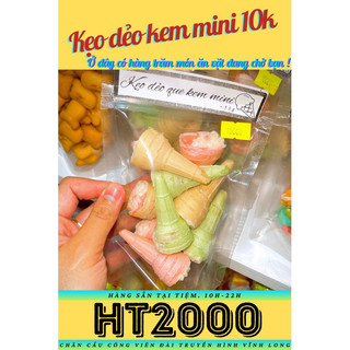 Kem ốc quế kẹo dẻo ~35gr 9 cái