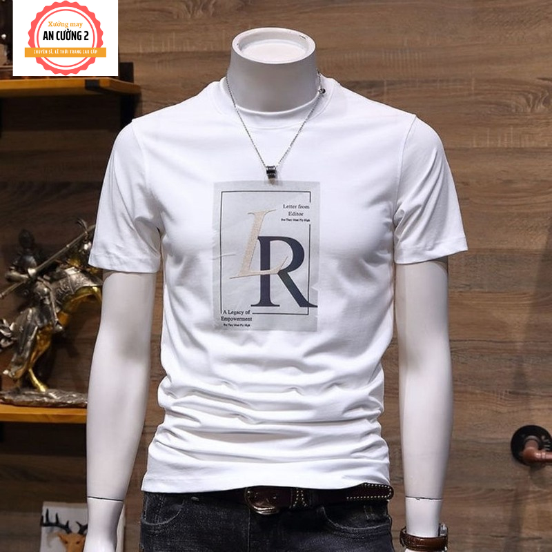 Áo thun nam, áo phông nam tay ngắn cổ tròn chất cotton, dày dặn thoáng mát  ATC03 - Xưởng may An Cường 2